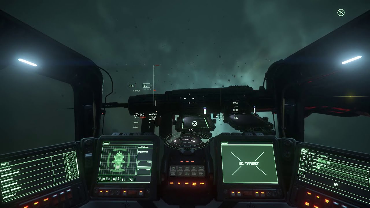 Star Citizen 3.12 - Tobii 5, Test landing at MIC-L1. Head tracking and decoupled flight