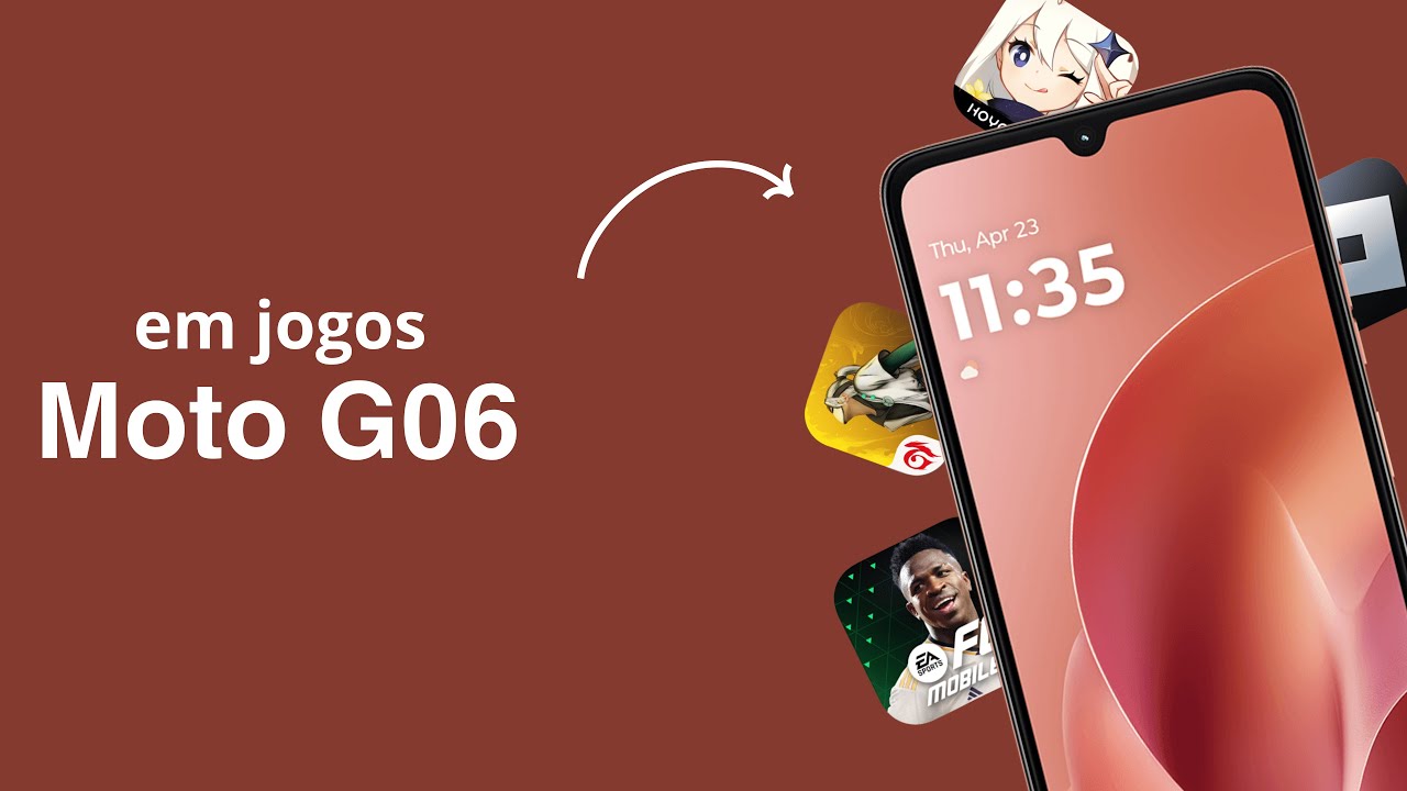 Moto G06 é Bom Para Jogos? Teste (Free Fire, Roblox, EA FC, Genshin Impact e Mais)