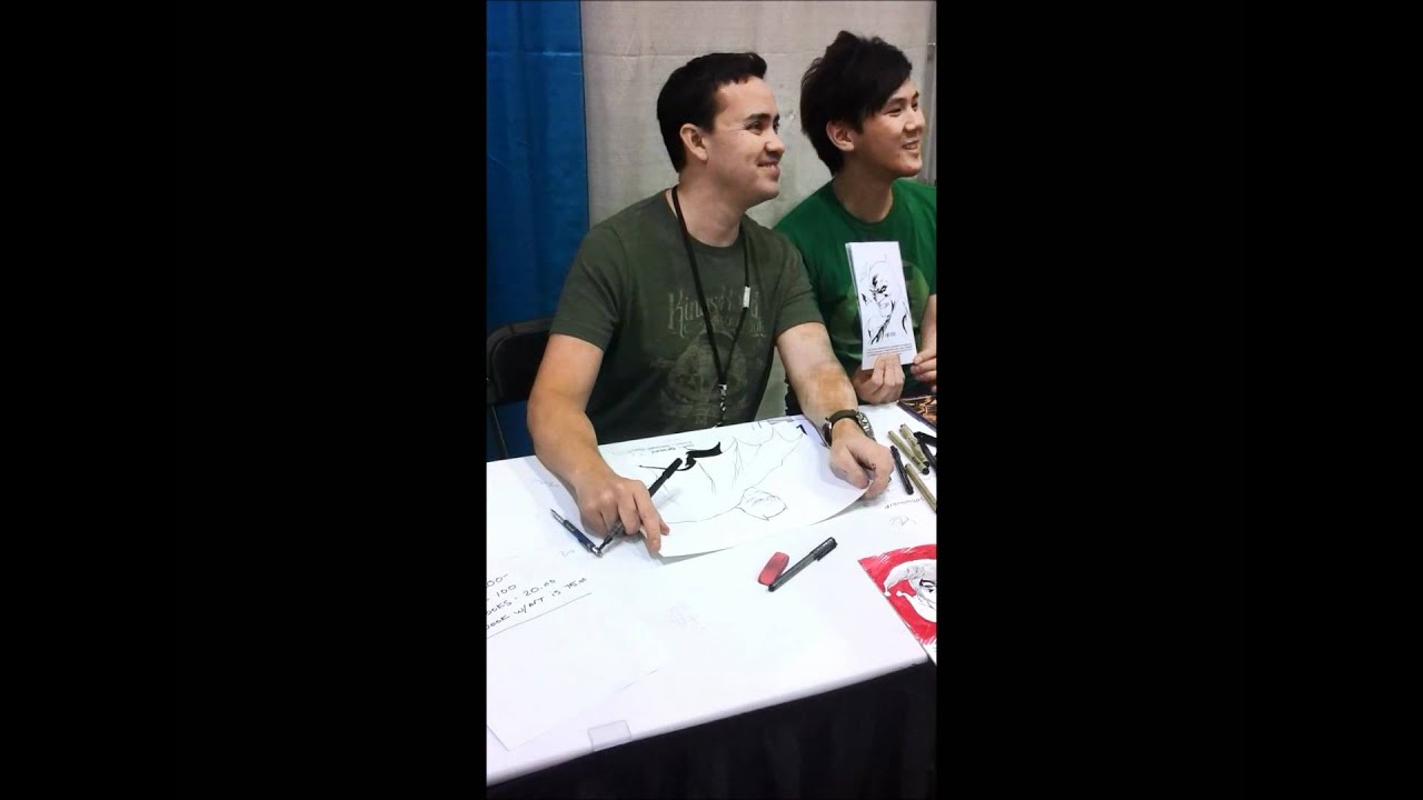 Footage of Tony S. Daniel drawing