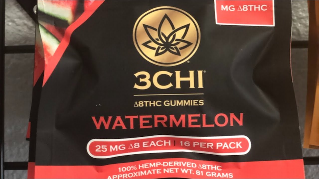 3Chi Delta-8 THC Gummies Watermelon Review #TriHealthy