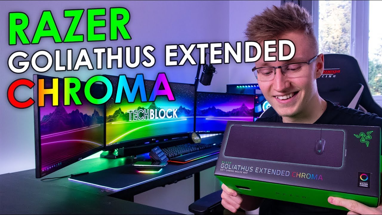 Unboxing Razer's Goliathus Extended Chroma Mouse Mat!