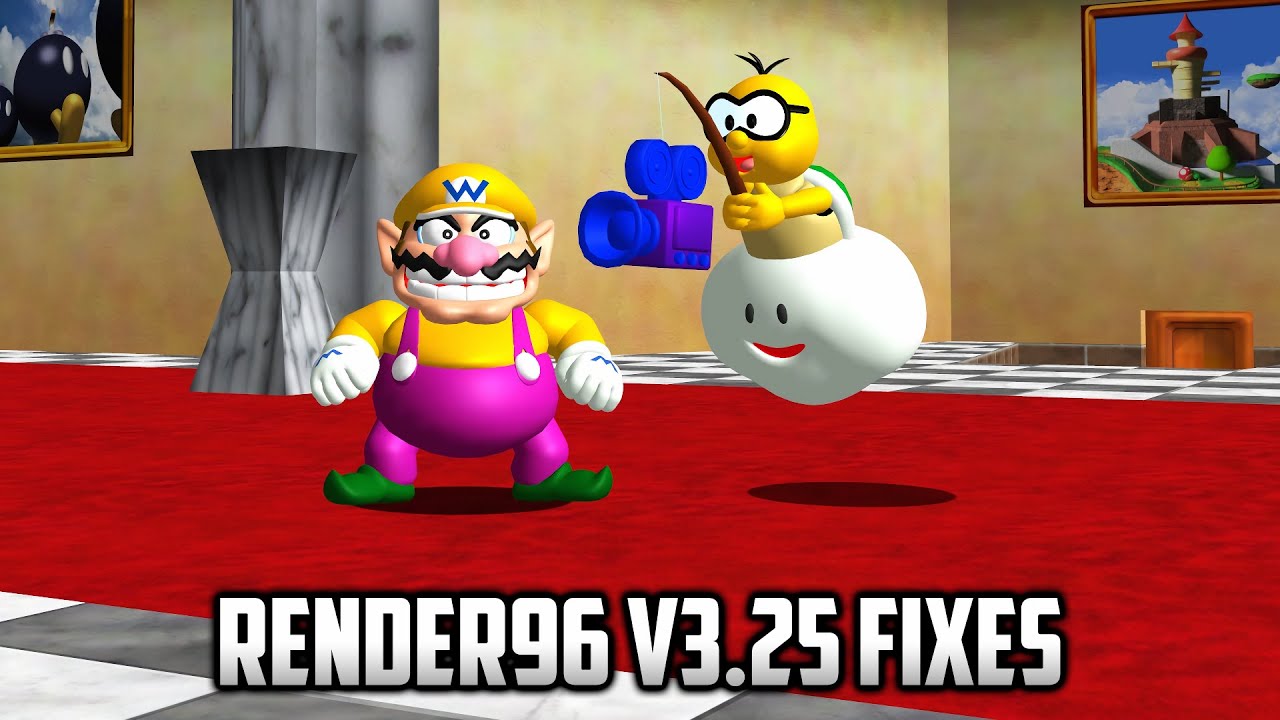 ⭐ Super Mario 64 PC Port - Render96 Models v3.25 Fixes