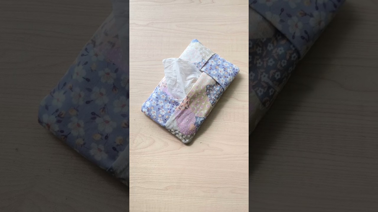 DIY pocket tissue holder #diy #handmade #sewing #sewingtutorial #sewingproject #sewingideas #craft