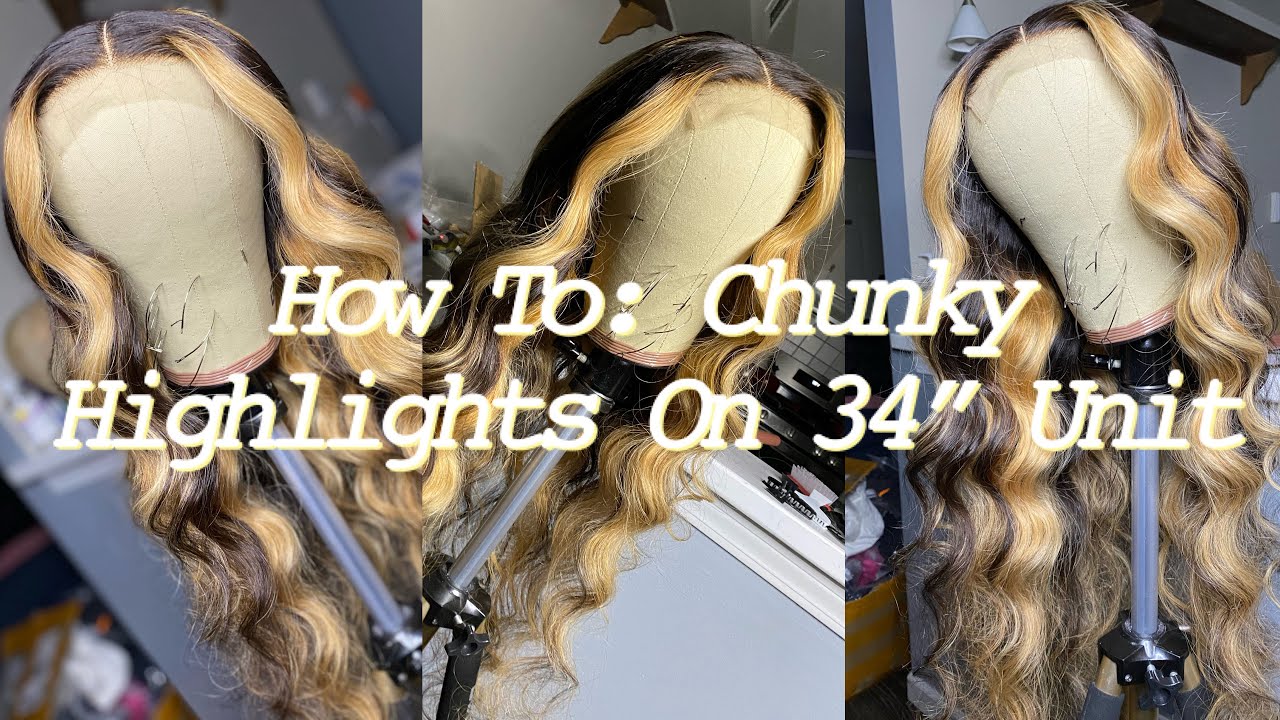 How To: Chunky Highlights | 34” Highlighted Wig