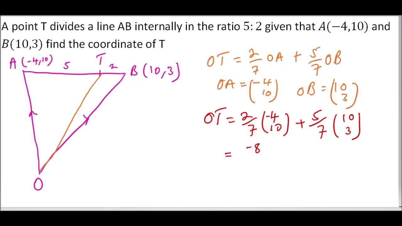 VECTOR QUESTION ON RATIO THEOREM