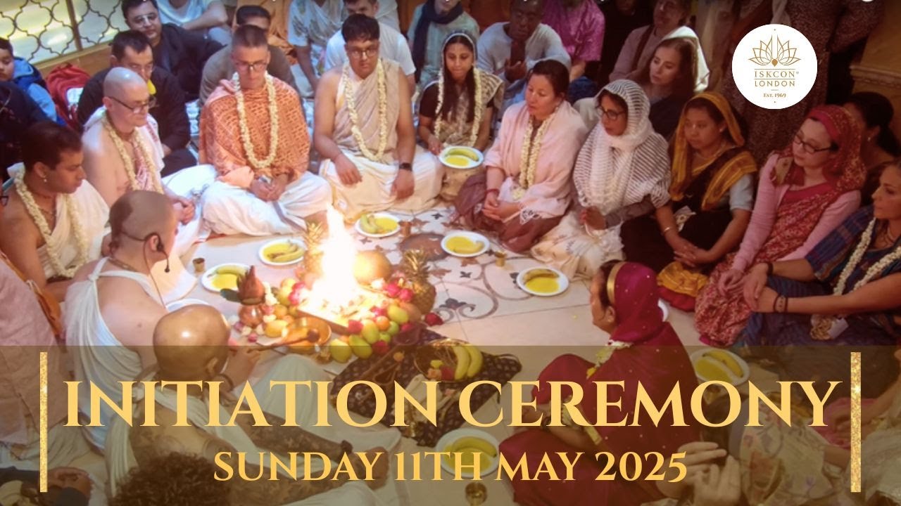 Initiation Ceremony with HH Indradyumna Swami Maharaja - Sunday 11th May 2025