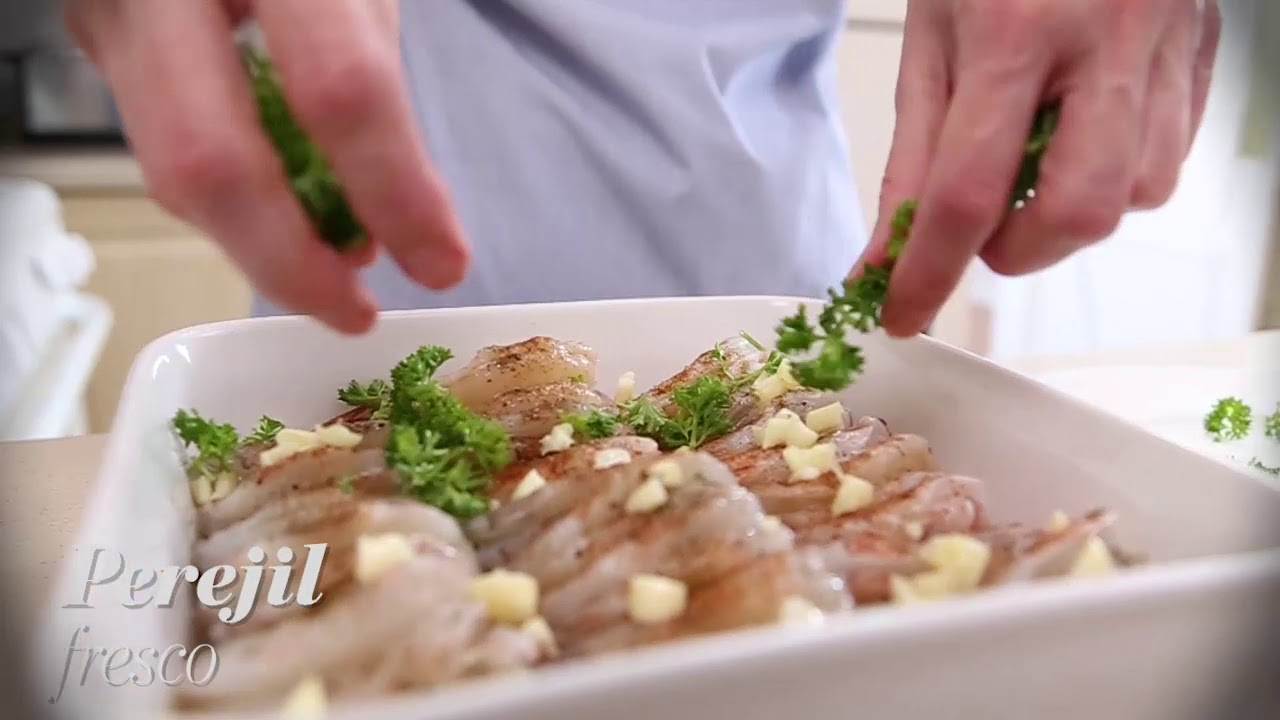 Langostinos al Horno (Prawns baked)