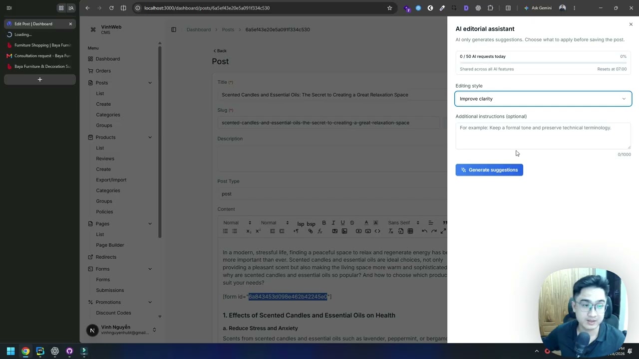 Next.js E-commerce Demo &ndash; Newsletter & Custom Form Builder