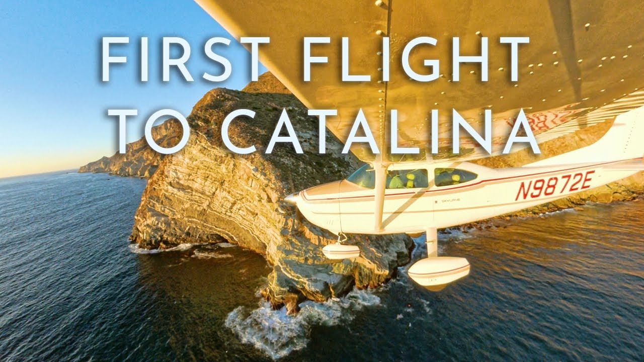 Первая посадка в аэропорту Санта-Каталина! Вечер свидания на нашей Cessna 182