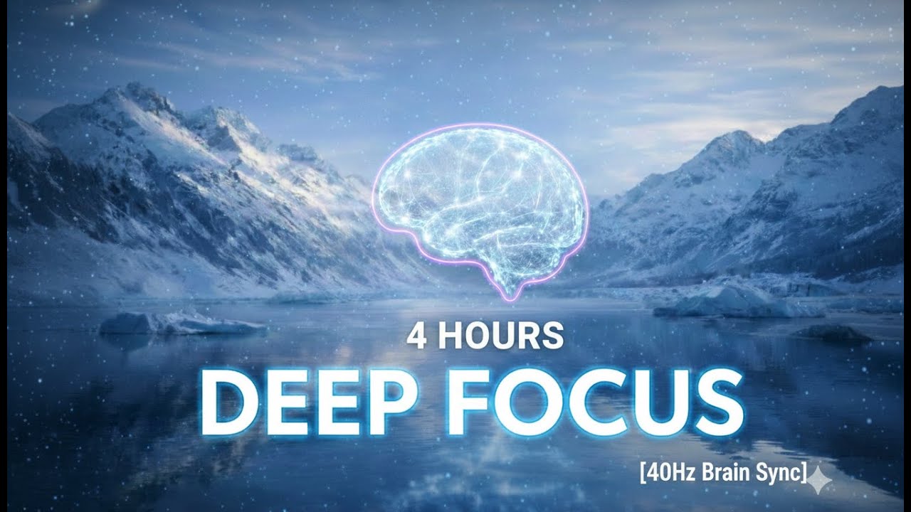 Deep Focus Music for Work & Study | 4 Hours | 40Hz Binaural Gamma