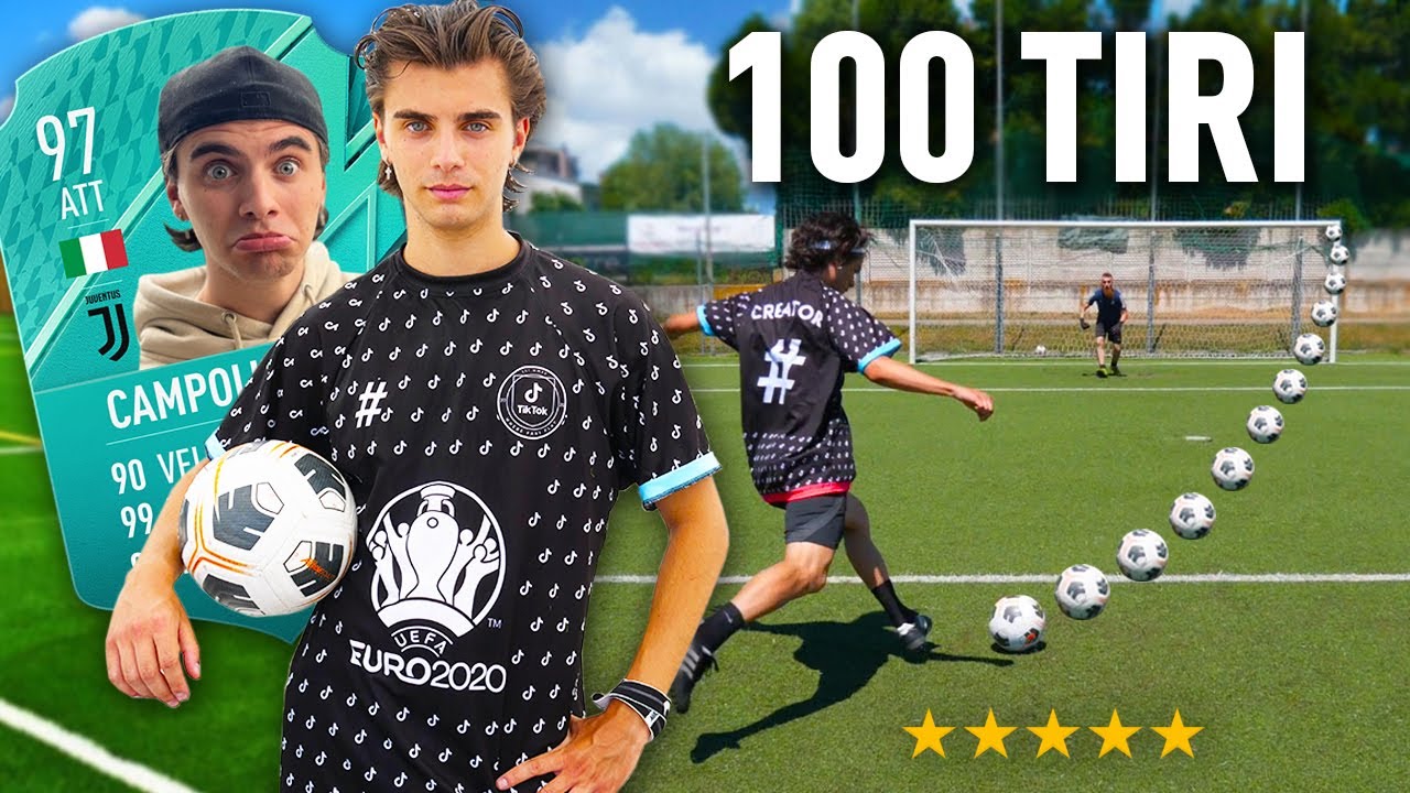 🎯⚽️ 100 TIRI CHALLENGE: LUCA CAMPOLUNGHI | Quanti Goal Segner&agrave; su 100 tiri?