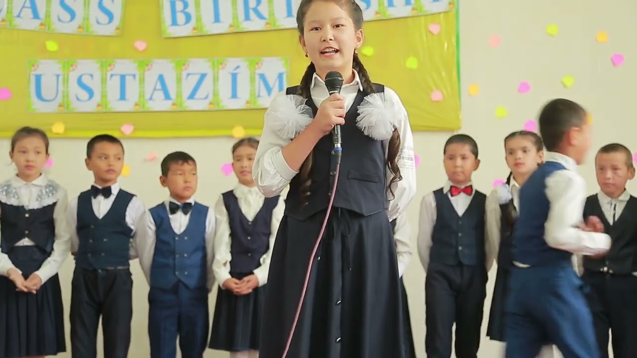 Nokis rayoni 3-sanli mektep 4-b klass XOSH BOL BASLAWISH KLASS  BIRINSHI USTAZIM.