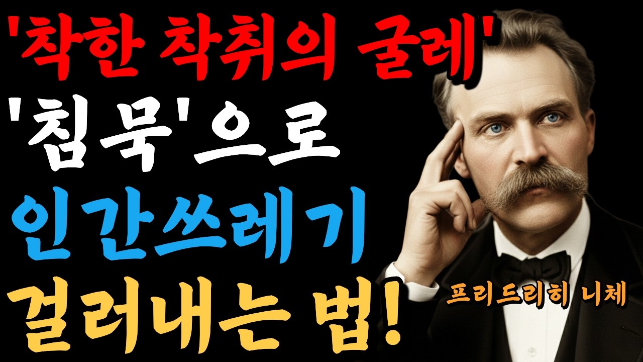 니체가 말한 '침묵'으로 인간쓰레기 걸러내는 냉혹한 1가지 통찰! | 인간심리 | 인간관계 | 직장인심리 | 사람을꿰뚫는법 | 처세술 | 인생조언
