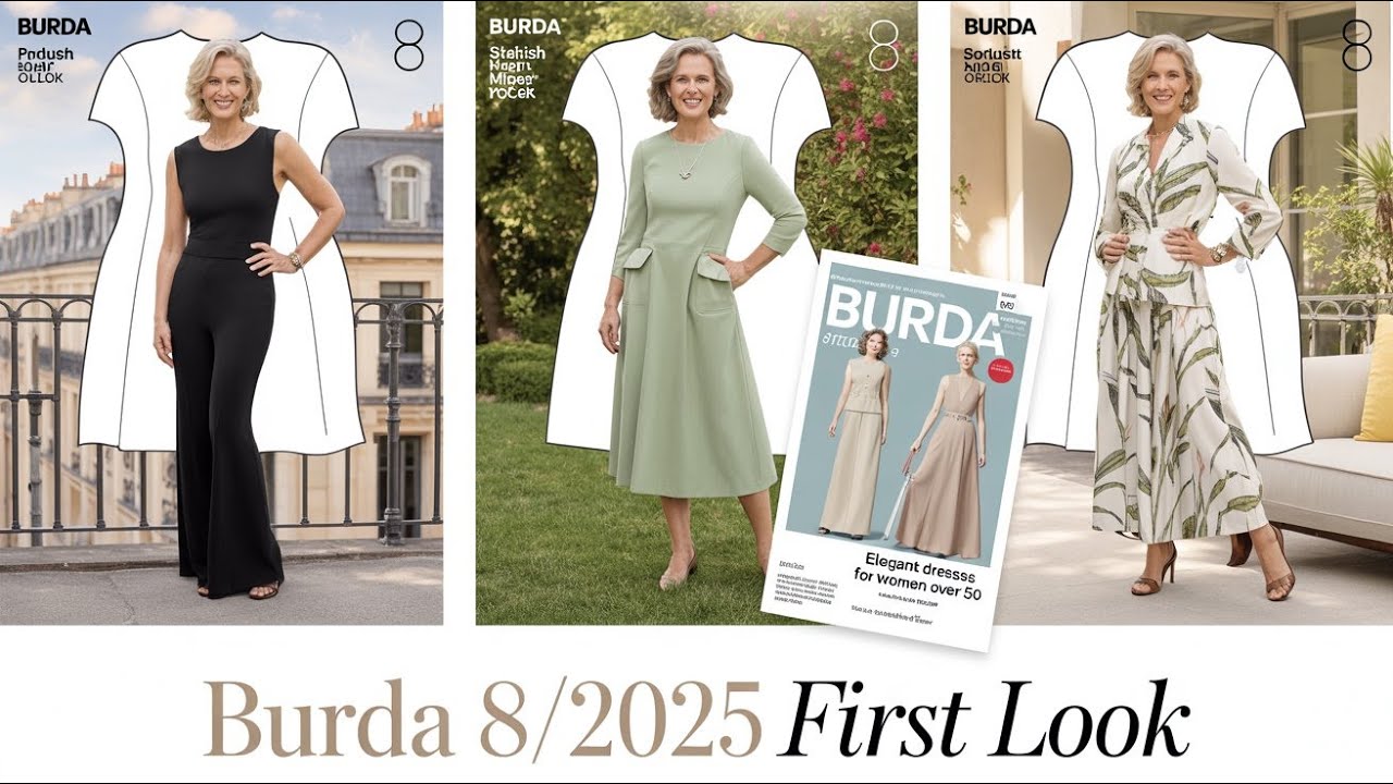 First Look: Burda Style 8/2025 Collection –  Chic, Modern &  Timeless