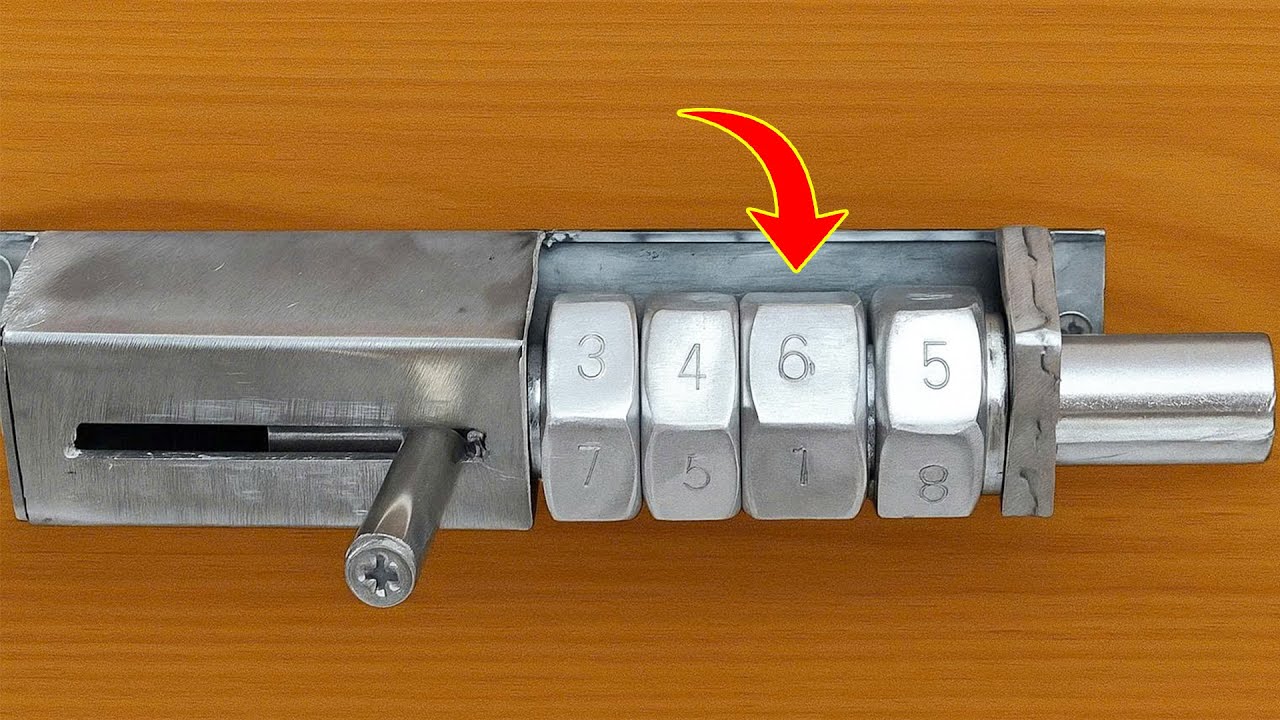 DIY Password Lock Made from Nuts and Bolts &ndash; A Brilliant Idea by a 60-Year-Old Welder