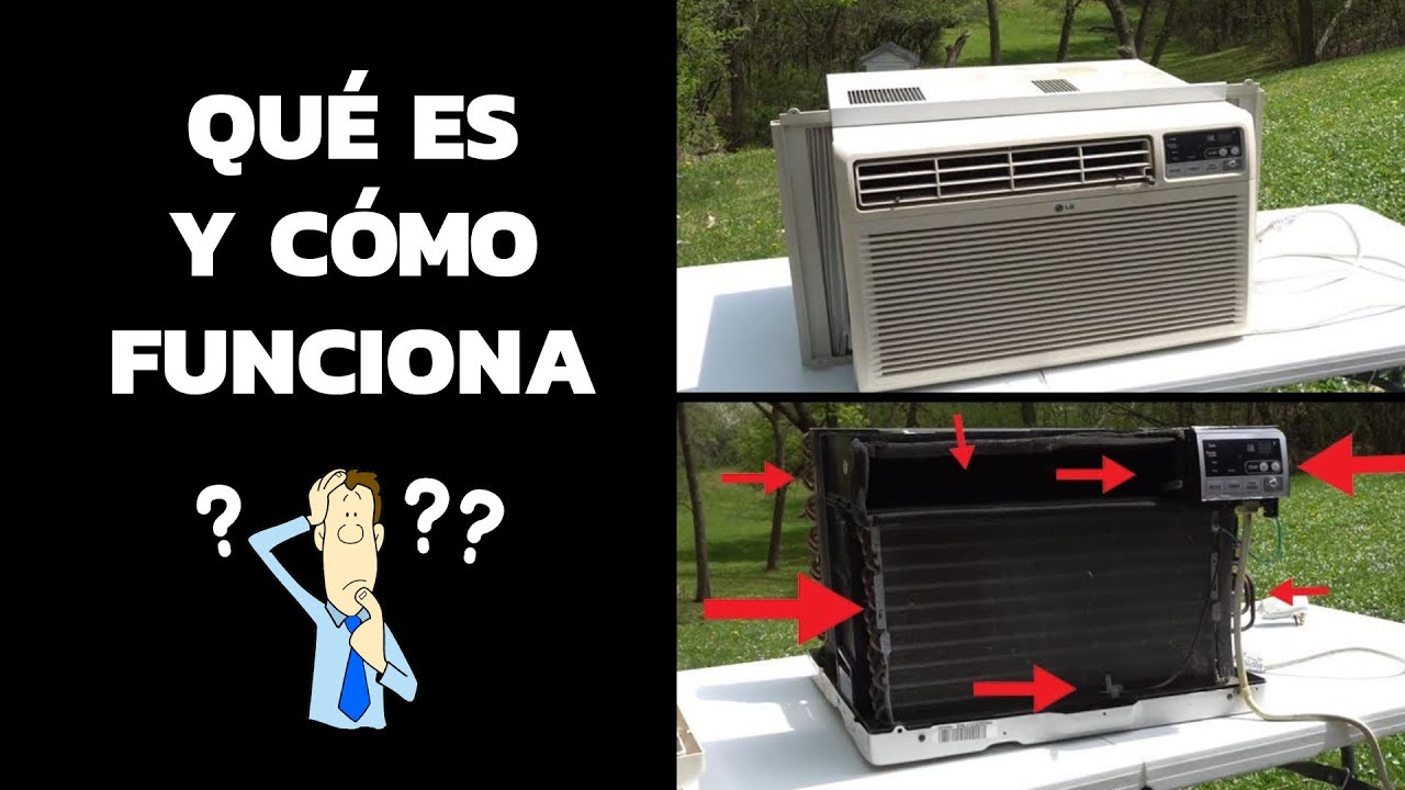Nombres de las piezas del aire acondicionado de ventana, componentes y cómo funciona