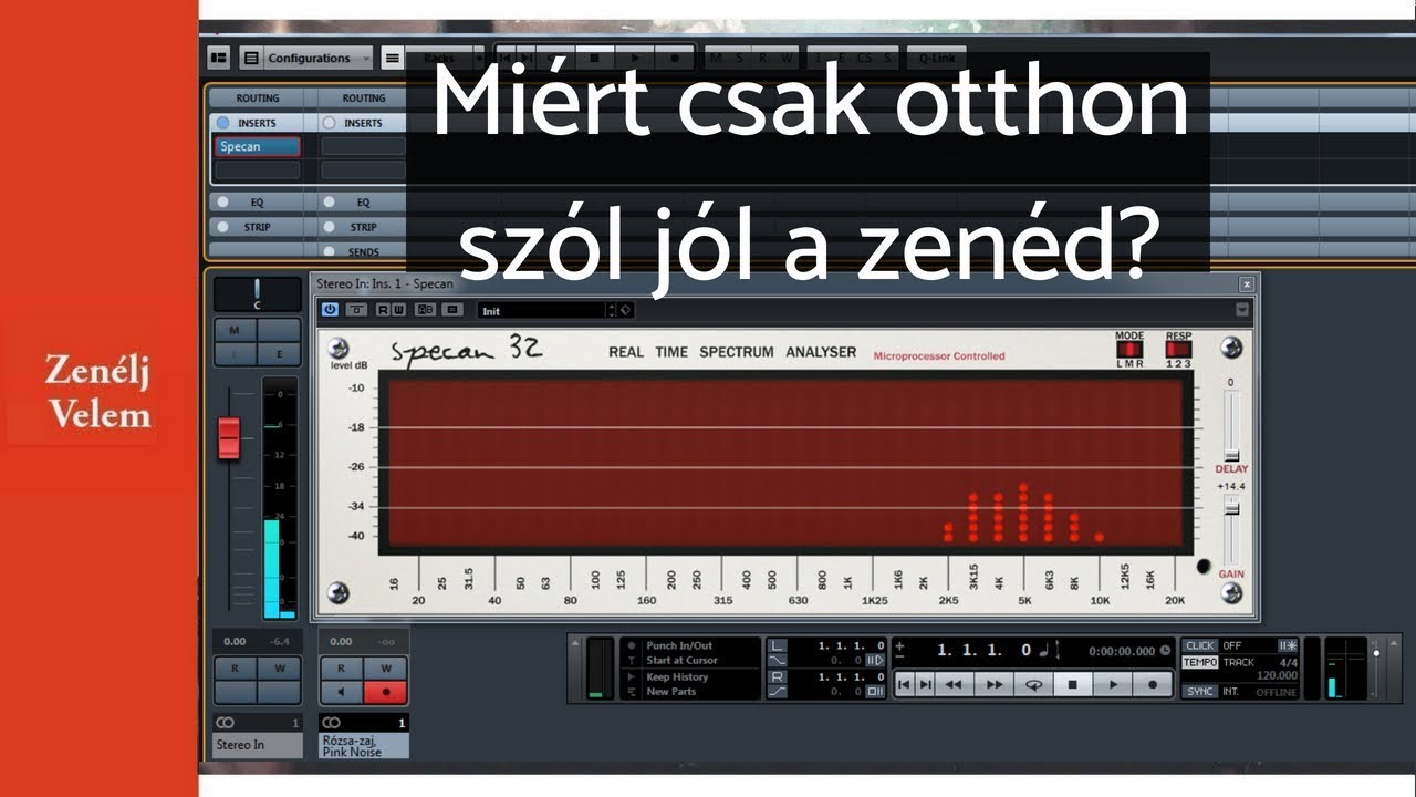 Behringer ECM8000 mérőmikrofon, szobakorrekció, akusztika, keverés és masztering otthoni stúdióban