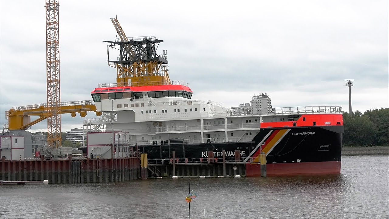 Neues Mehrzweckschiff Scharhörn: Hauptmaschinenraum und Firefighting, 2. Rundgang, August 2023 (1)