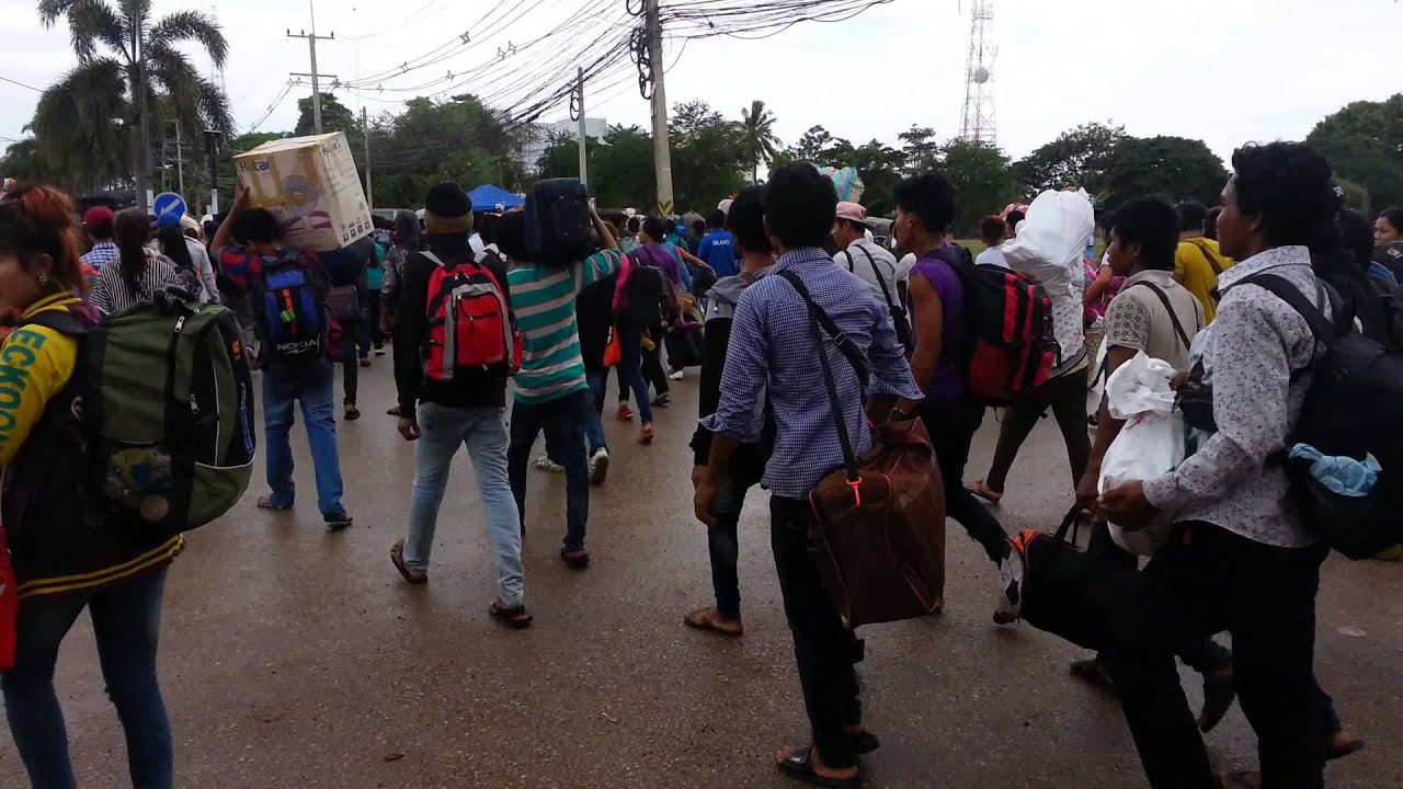 Undocumented Cambodian migrants in Aranya Prathet (14 June 2014)