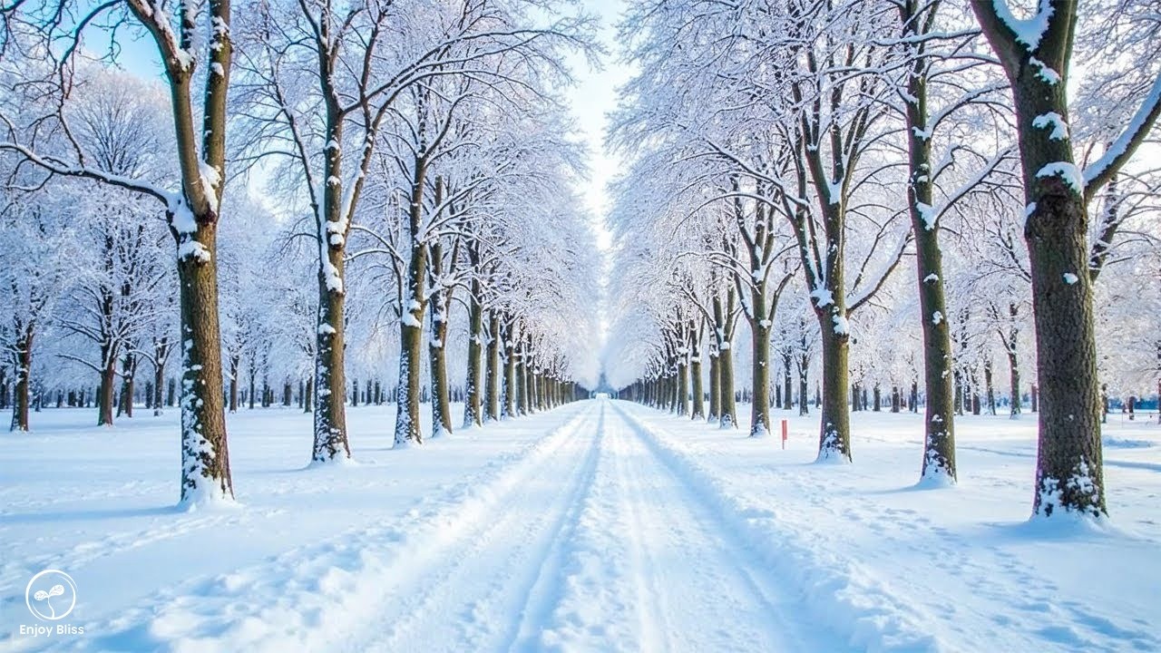 First Snow of February ❄️ Relaxing Winter Music for Stress Relief and Inner Peace