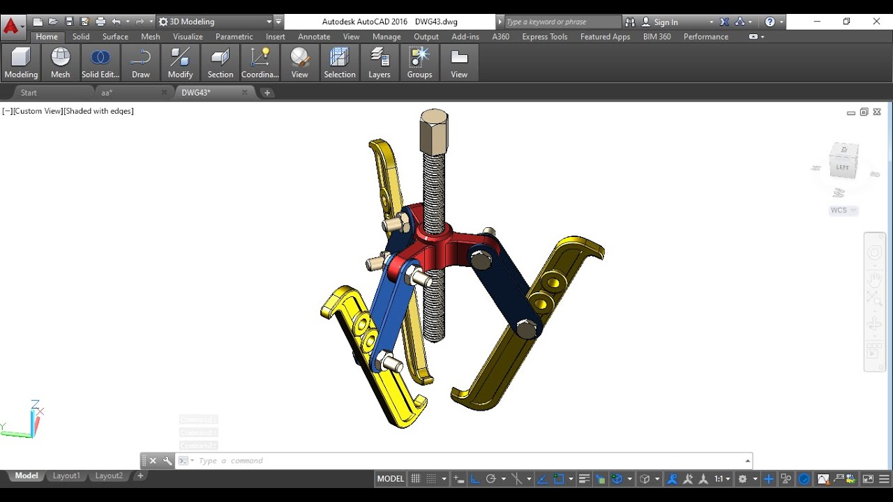 How to Make Bearing Extractor In AutoCAD 3D Modeling