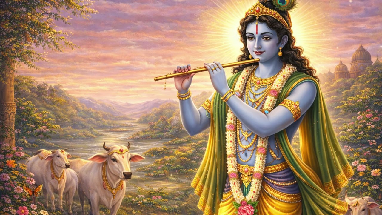 Krishna Gayatri Mantra | देवकीनन्दनाय विद्महे वासुदेवाय धीमहि | Peaceful Krishna Meditation