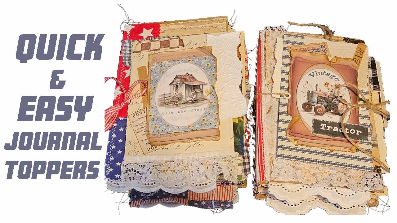 Struggle with your journal covers?  Quick and Easy Journal Toppers
