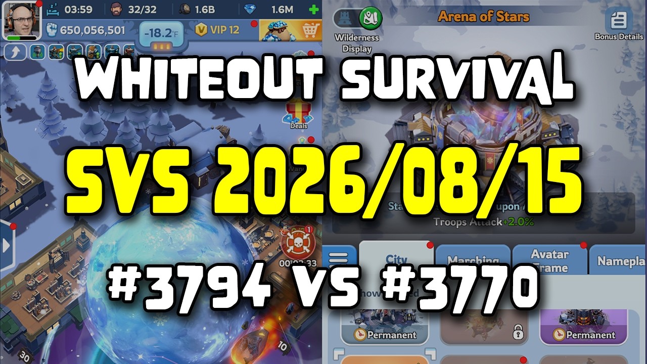 WOS Whale Account - Day 253 - SvS Castle Battle