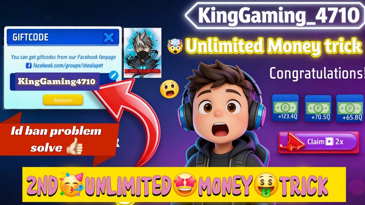 Unlimited😱money🤑2nd tricks 100% working😍Craftland map Steal a pet #craftland #freefire #freefiremax 
