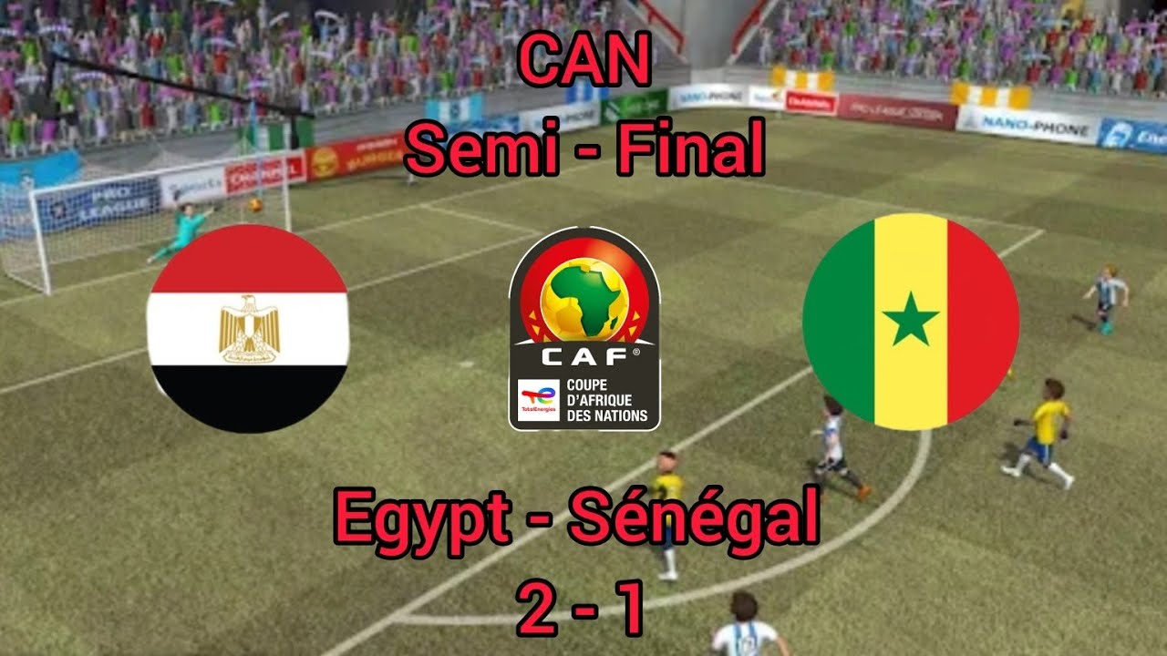 Pro league soccer/ Egypt - Senegal/ CAN - Semi final