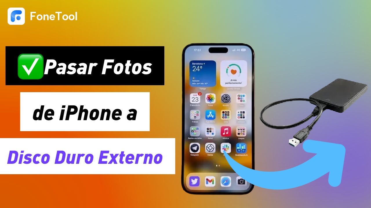 Pasar FOTOS y VIDEOS de iPhone a Disco Duro Externo✅ [Nuevo 2025]