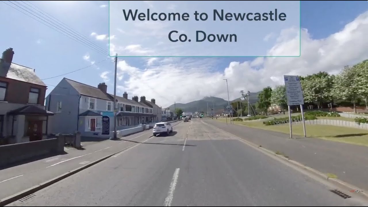 Newcastle Co Down Main Street on a sunny day is a must visit destination for ice cream, beach walks