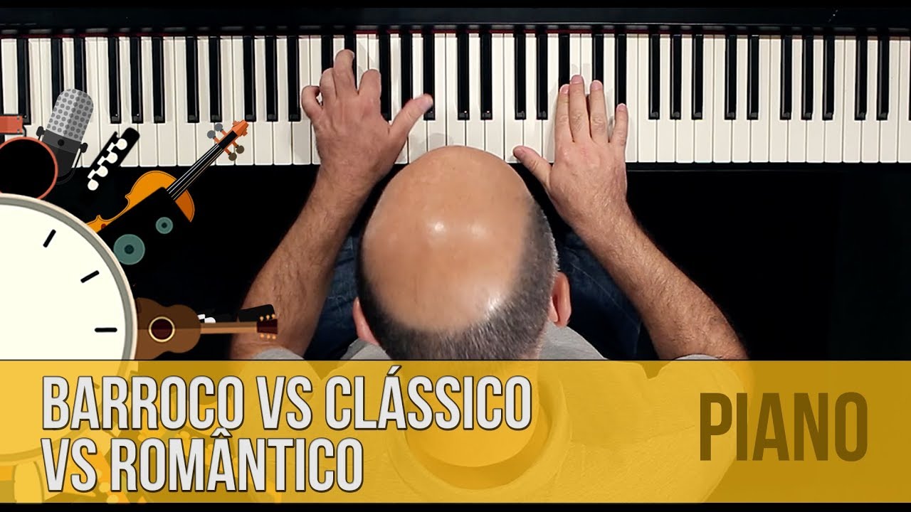 BARROCO X CLÁSSICO X ROMÂNTICO: Diferenças básicas no piano - Dica Do Minuto #248
