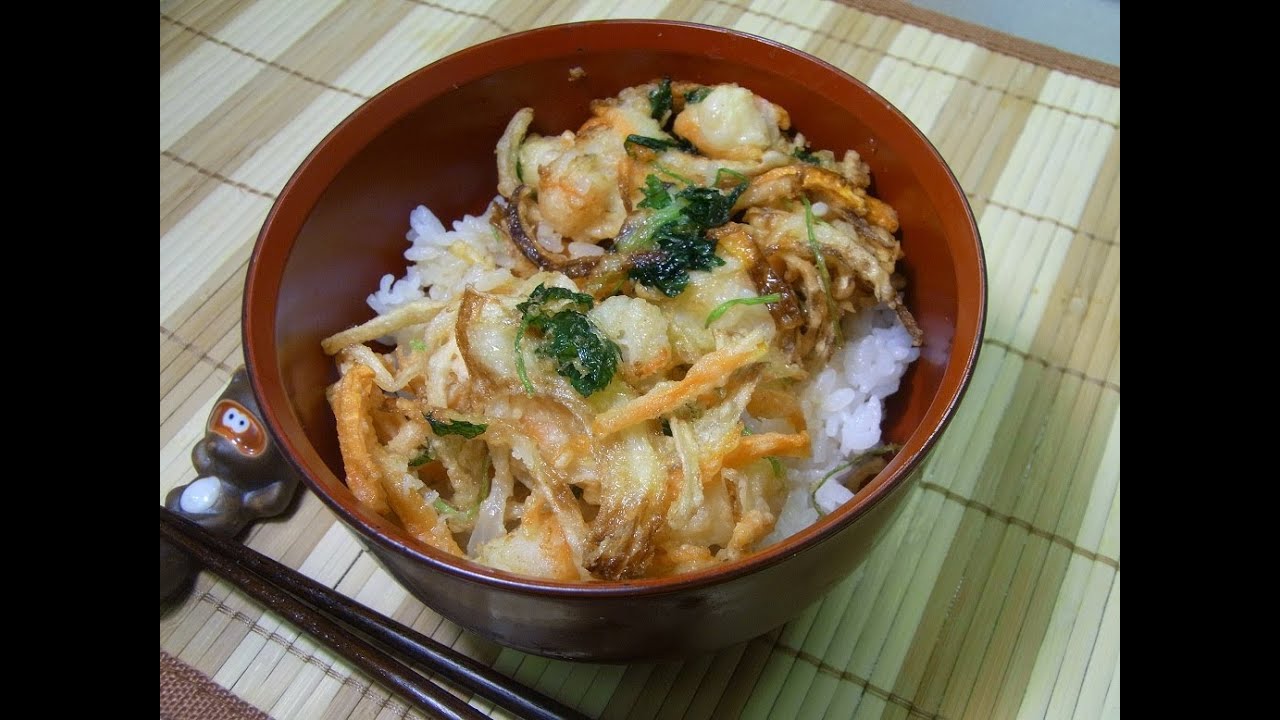 【HD】 How to make Kakiage-don かき揚げ丼