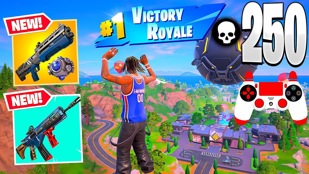 250 Elimination Solo vs Squads – Zero Build Full Gameplay Wins (Fortnite Chapter 7 Season 1)
