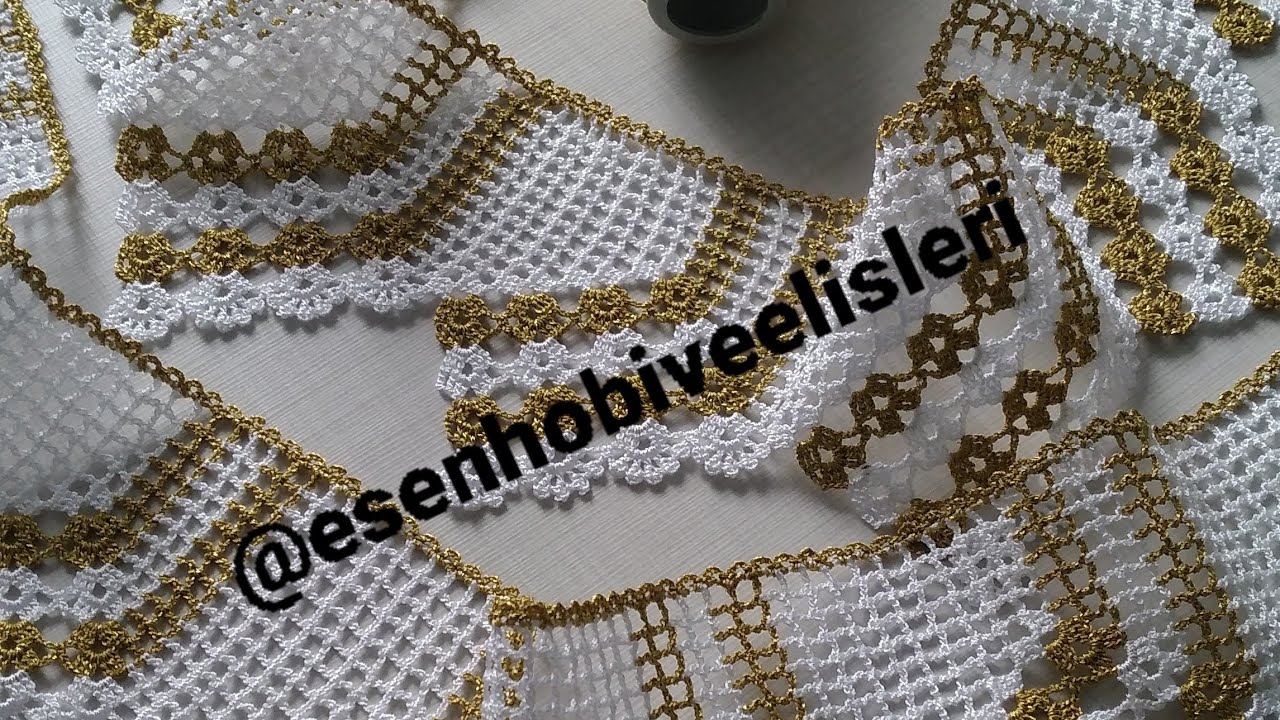 17. Kolay ama çok zarif bir model. Çeyizlik havlukenarı modeli