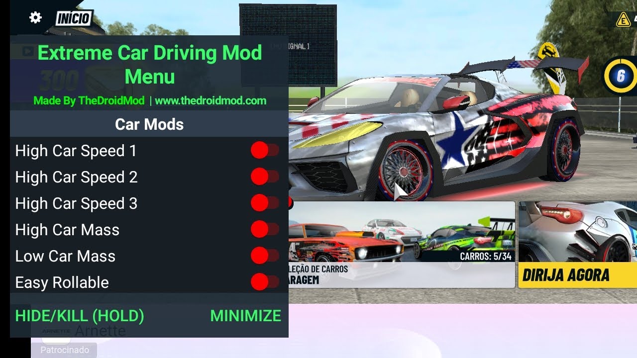 Extreme car driving simulator mod menu v7.6.1