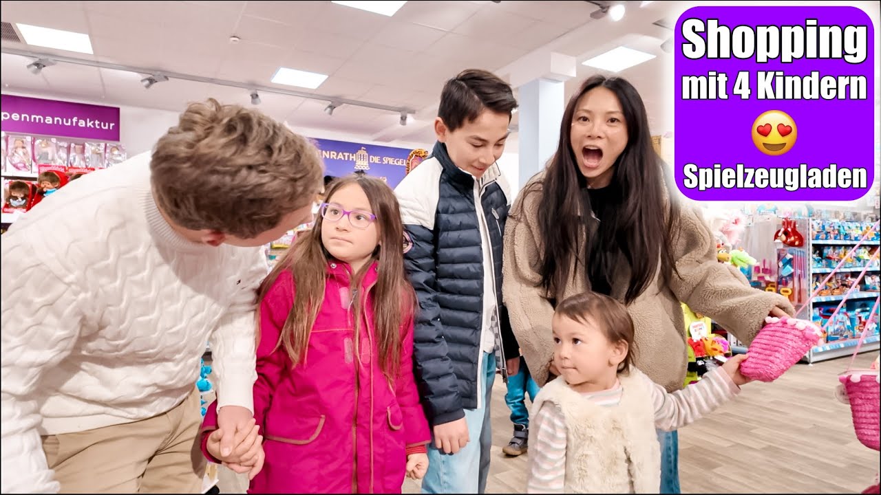 Zeugnis Geld shoppen im Spielzeugladen 😍 Mit 4 Kindern ohne Limit! Shopping Haul VLOG Mamiseelen