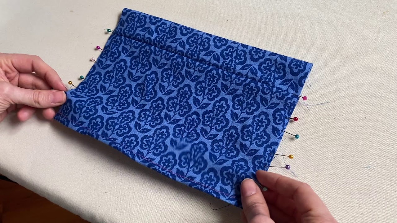 How to sew a face mask: filter pocket, nose bridge wire, non-elastic ties
