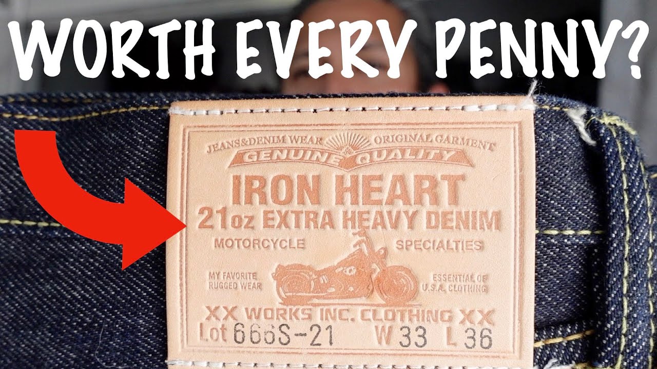 Джинсы Selvedge от IRON HEART 666S 21 унция.