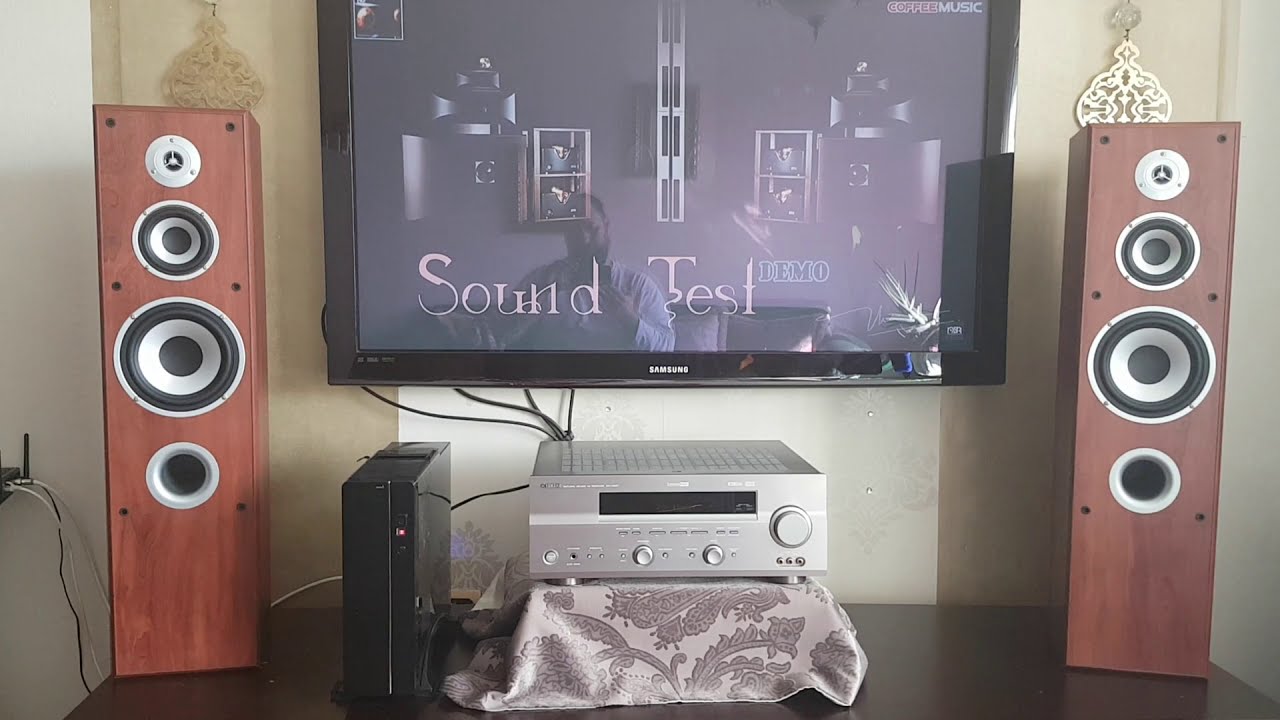 YAMAHA RX V557 / JAMO PF SC1000   VİDEO 1