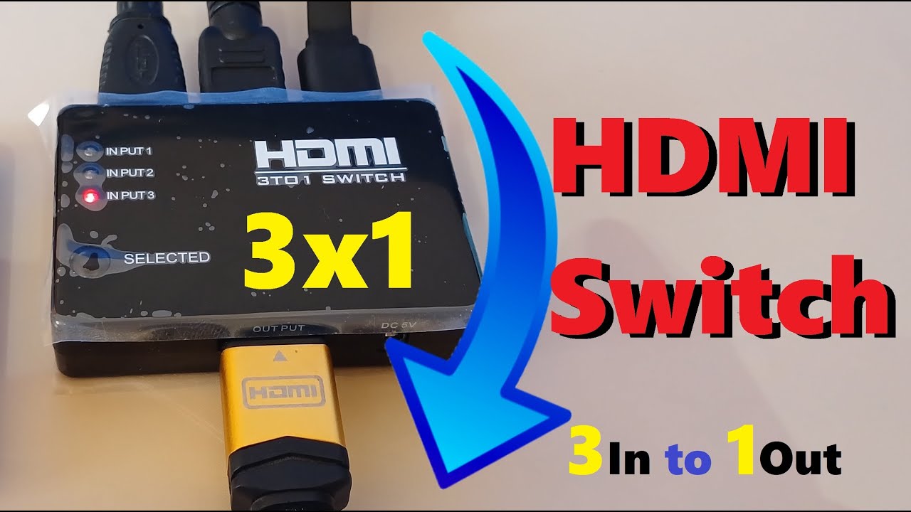 как использовать HDMI Switch 3 In 1 Out 4K?