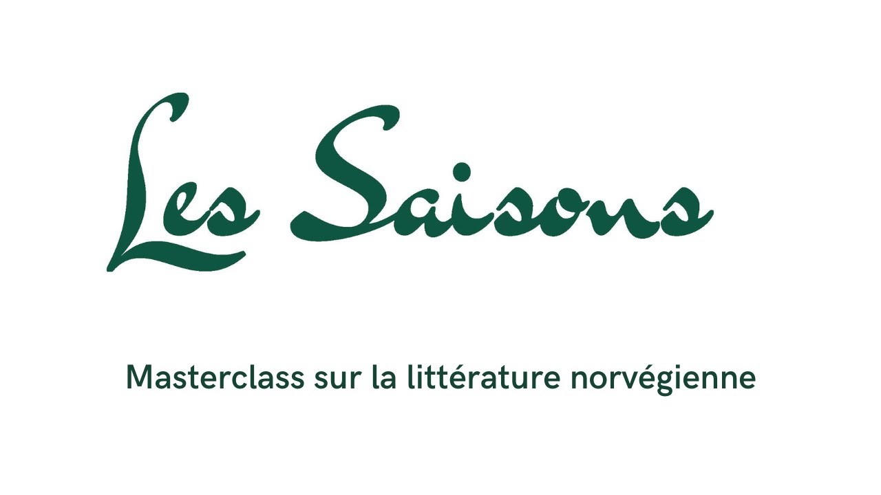 Masterclass sur la littérature norvégienne
