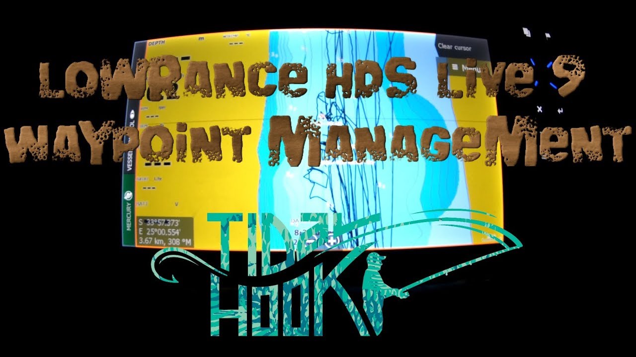Lowrance HDS Live 9 Waypoint Management