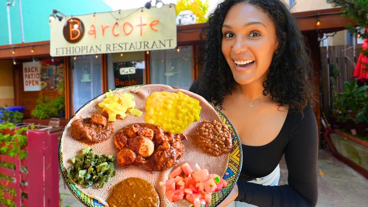 Trying The BEST ETHIOPIAN FOOD in Oakland!