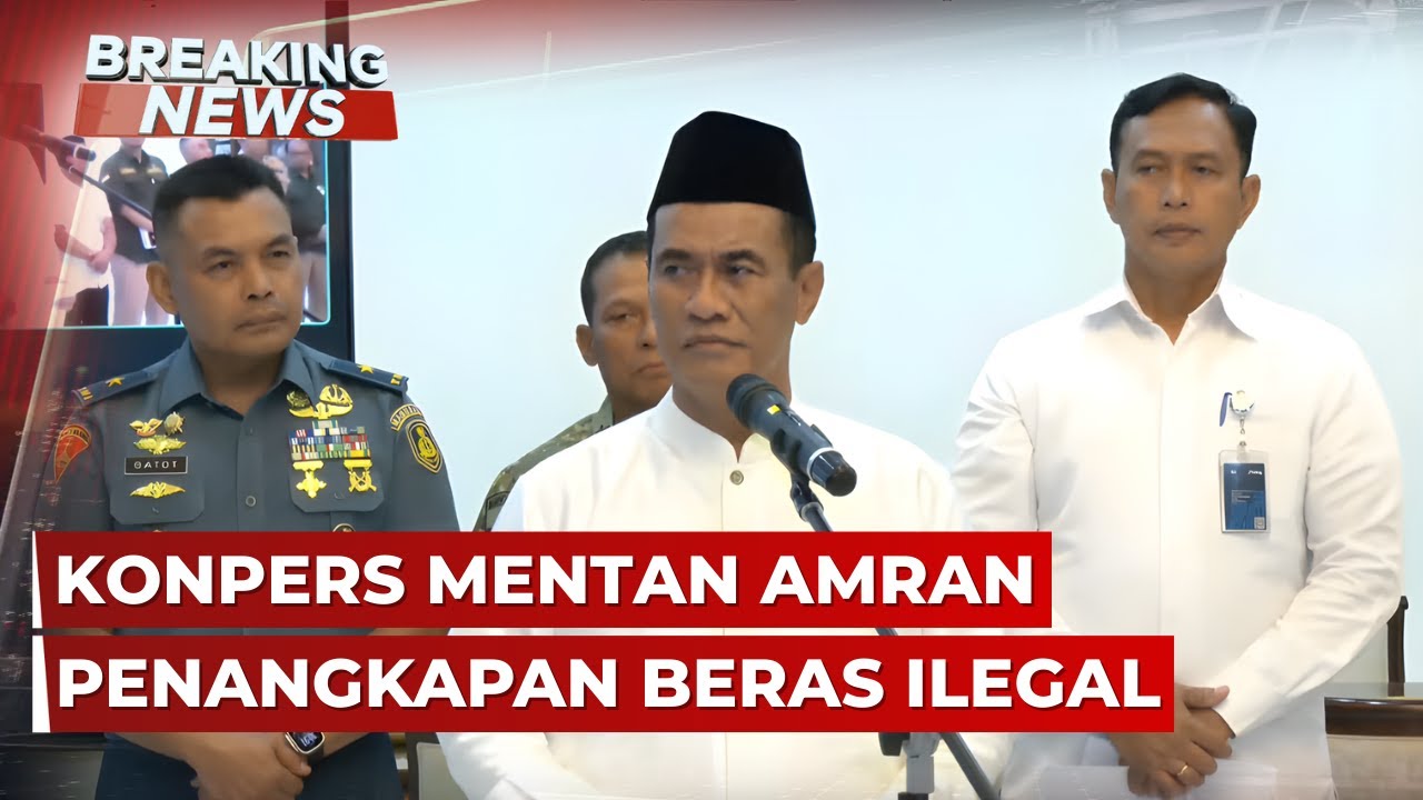BREAKING NEWS - Konpers Mentan Amran Sulaiman Terkait Penangkapan Beras Ilegal
