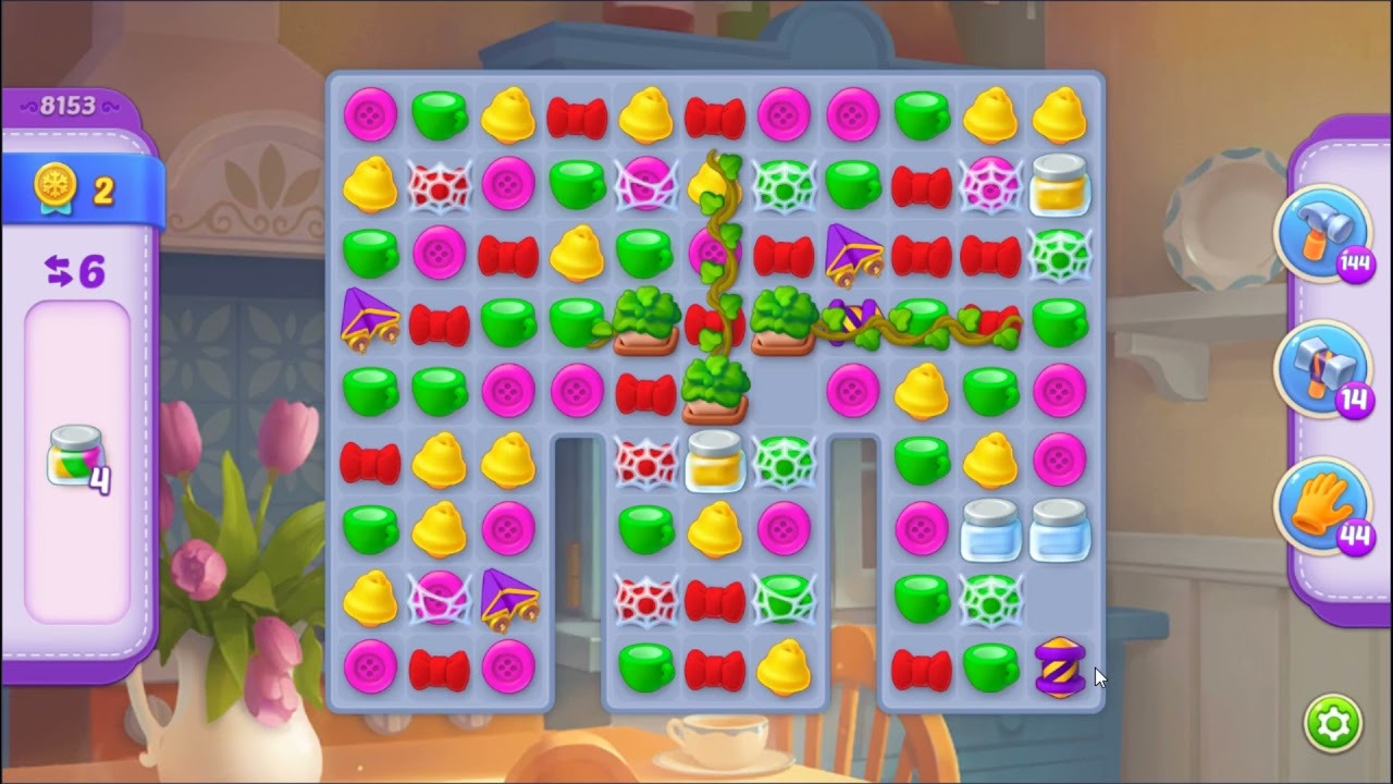 Homescapes Level 8153 - NO BOOSTERS 🏠 | SKILLGAMING ✔️