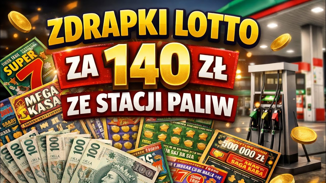 140 ZŁOTYCH W ZDRAPKACH LOTTO ZE STACJI BENZYNOWEJ Jaka wygrana 🤔 Zdrapki Lotto 