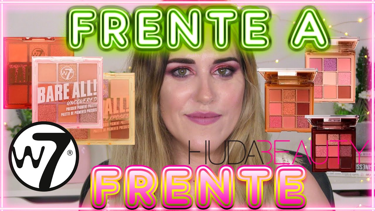MINI NUDE HUDA BEAUTY VS BARE ALL W7 | ¡las probamos TODAS! ¿cuáles comprar?