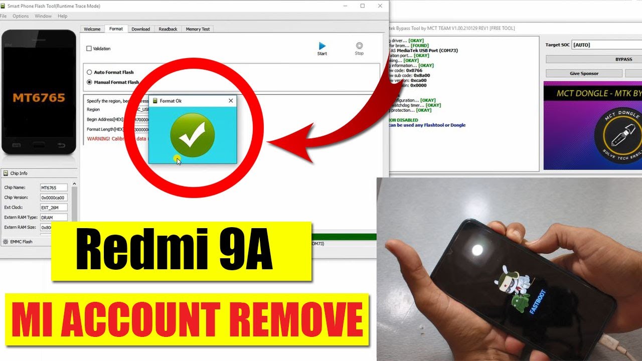 Redmi 9A Mi Account Remove Permanently Unlock | FREE TOOL NEW METHOD